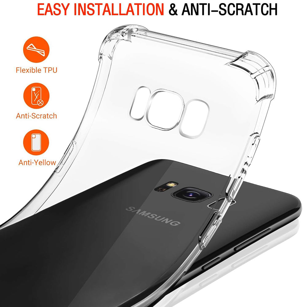 Husa pentru Samsung Galaxy S8+ G955, Techsuit, Shockproof Clear, Transparenta