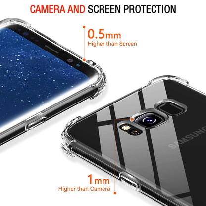 Husa pentru Samsung Galaxy S8+ G955, Techsuit, Shockproof Clear, Transparenta