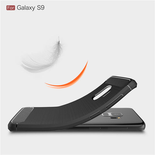 Husa pentru Samsung Galaxy S9 G960, Techsuit, Carbon, Neagra