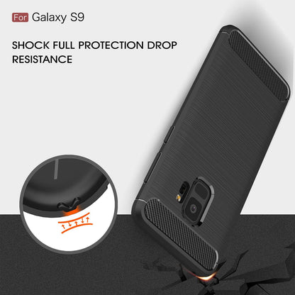 Husa pentru Samsung Galaxy S9 G960, Techsuit, Carbon, Neagra