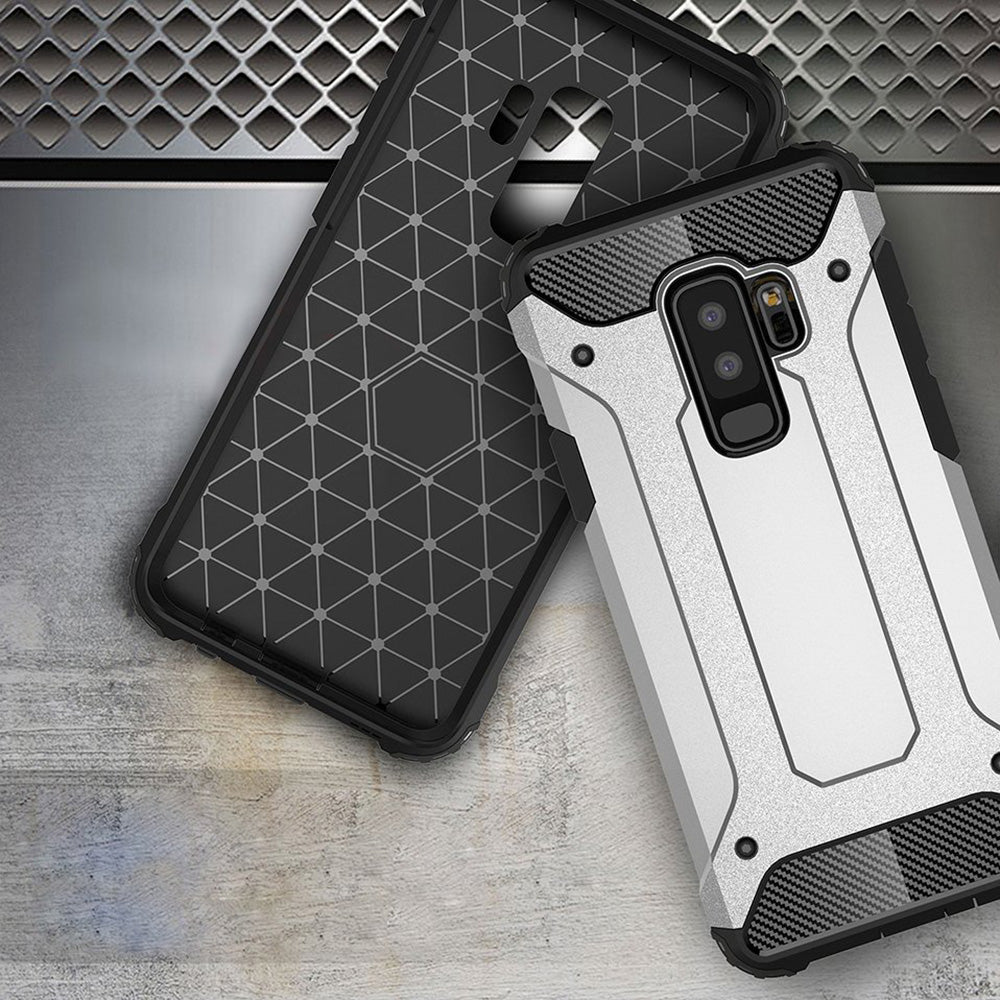 Husa pentru Samsung Galaxy S9+ G965, Techsuit, Hybrid Armor, Neagra