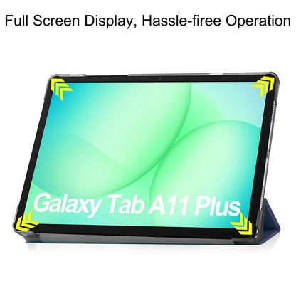 Husa pentru Samsung Galaxy Tab A11+ / Tab A9+, Techsuit, FoldPro, Albastra
