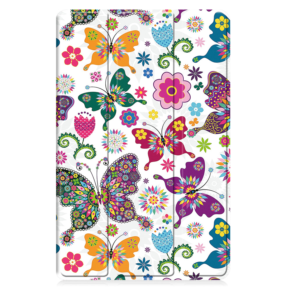 Husa pentru Samsung Galaxy Tab A11+ / Tab A9+, Techsuit, FoldPro Butterfly, Multicolor