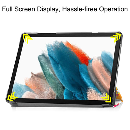 Husa pentru Samsung Galaxy Tab A11+ / Tab A9+, Techsuit, FoldPro Butterfly, Multicolor