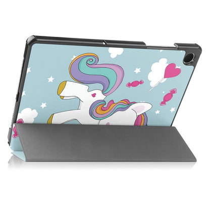 Husa pentru Samsung Galaxy Tab A11+ / Tab A9+, Techsuit, FoldPro Unicorn, Multicolor