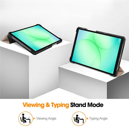 Husa pentru Samsung Galaxy Tab A11 / Tab A9, Techsuit, FoldPro, Roz Aurie