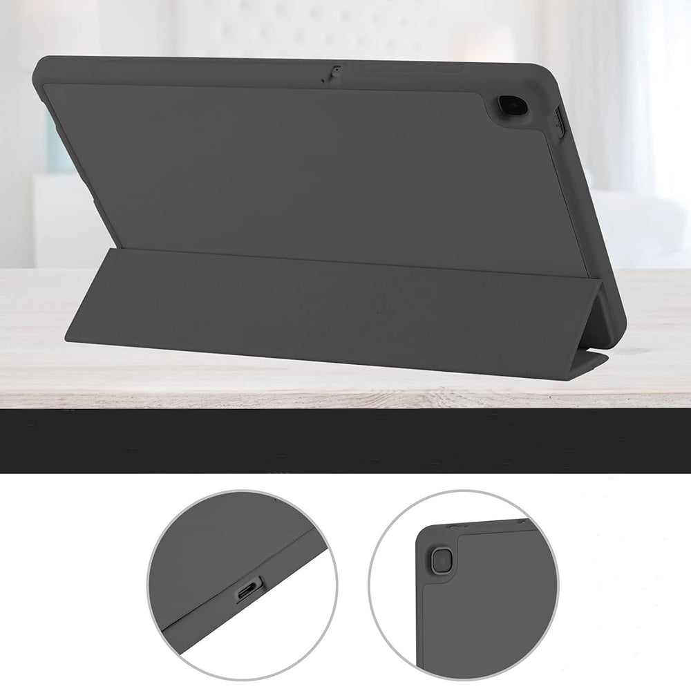 Husa pentru Samsung Galaxy Tab A7 Lite, Techsuit, Flex Trifold, Neagra