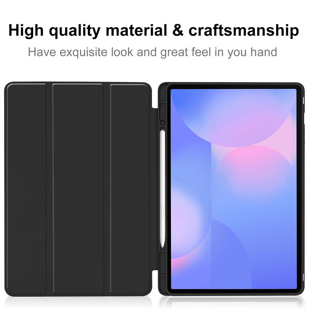 Husa pentru Samsung Galaxy Tab S10 FE+, Techsuit, Flex Trifold, Neagra