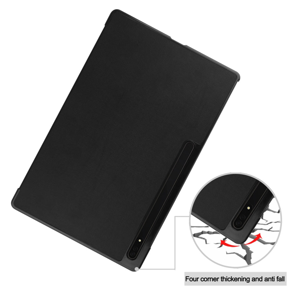 Husa pentru Samsung Galaxy Tab S10+ / Tab S9 FE+ / Tab S9+, Techsuit, FoldPro, Neagra