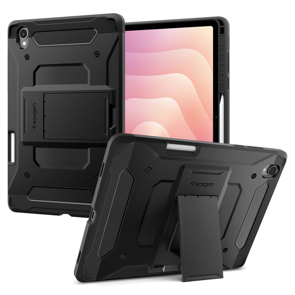 Husa pentru Samsung Galaxy Tab S11, Spigen, Tough Armor Pro, Neagra