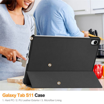 Husa pentru Samsung Galaxy Tab S11, Techsuit, FoldPro, Albastra