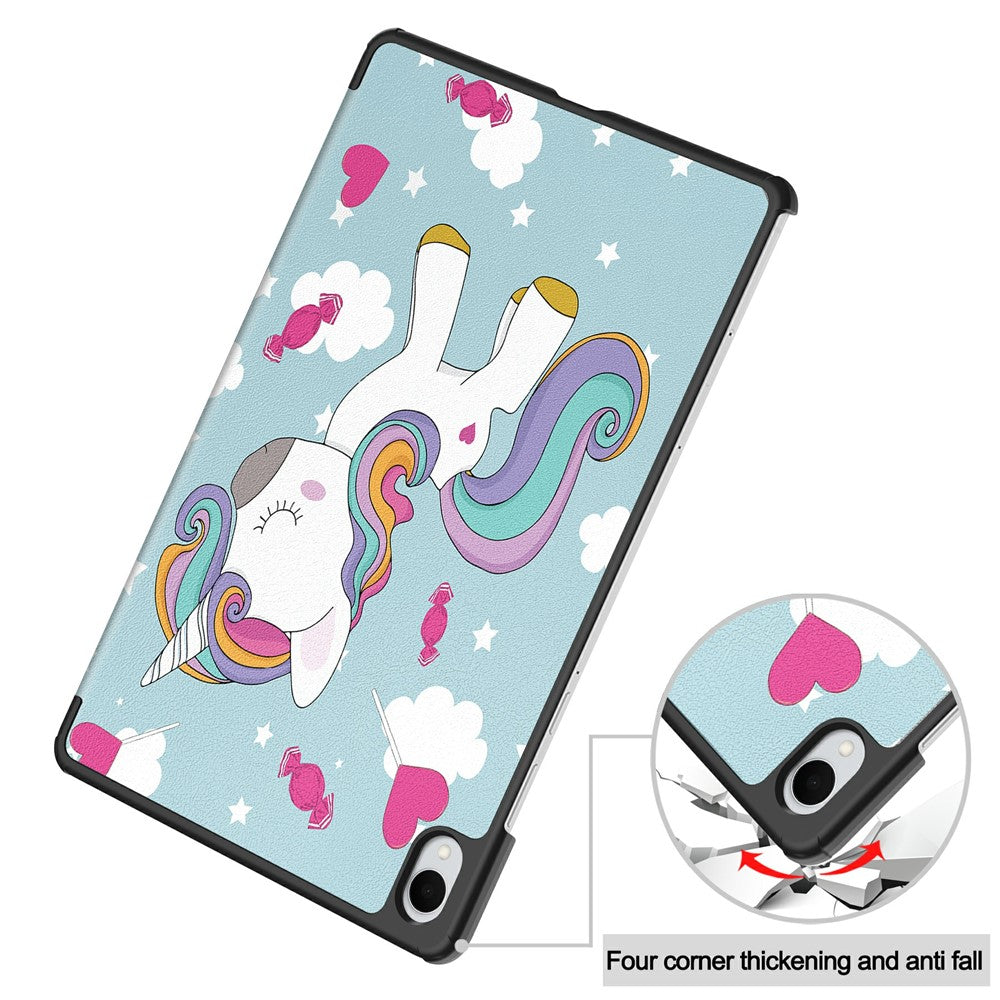 Husa pentru Samsung Galaxy Tab S11, Techsuit, FoldPro Unicorn, Multicolor