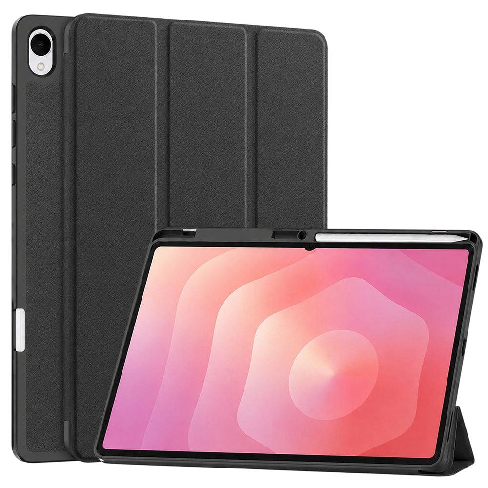 Husa pentru Samsung Galaxy Tab S12 Plus, Techsuit, Flex Trifold, Neagra
