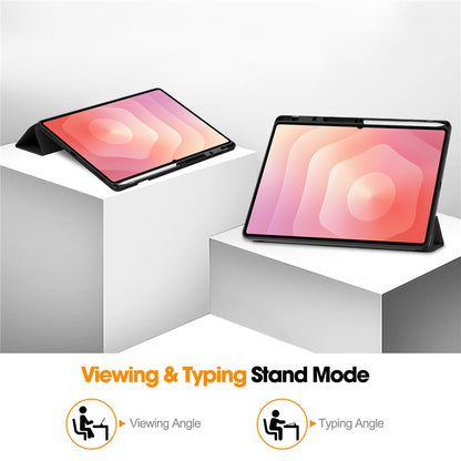Husa pentru Samsung Galaxy Tab S12 Ultra / Tab S11 Ultra, Techsuit, Flex Trifold, Roz