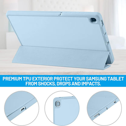 Husa pentru Samsung Galaxy Tab S6 Lite (2024) / Tab S6 Lite (2022) / Tab S6 Lite (2020), Techsuit, Flex Trifold, Bleu