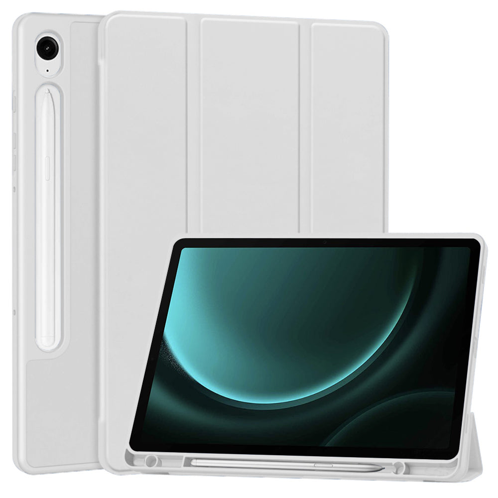Husa pentru Samsung Galaxy Tab S10 FE / Tab S9 FE / Tab S9, Techsuit, Flex Trifold, Gri