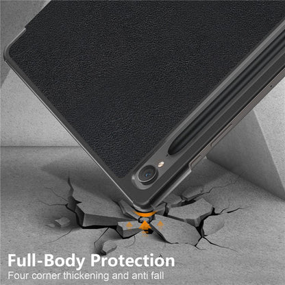 Husa pentru Samsung Galaxy Tab S9 FE / Tab S9 / Tab S10 FE, Techsuit, FoldPro, Neagra