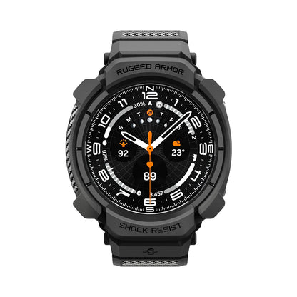Husa pentru Samsung Galaxy Watch Ultra2, Spigen, Rugged Armor Pro, Neagra Mata ACS11612