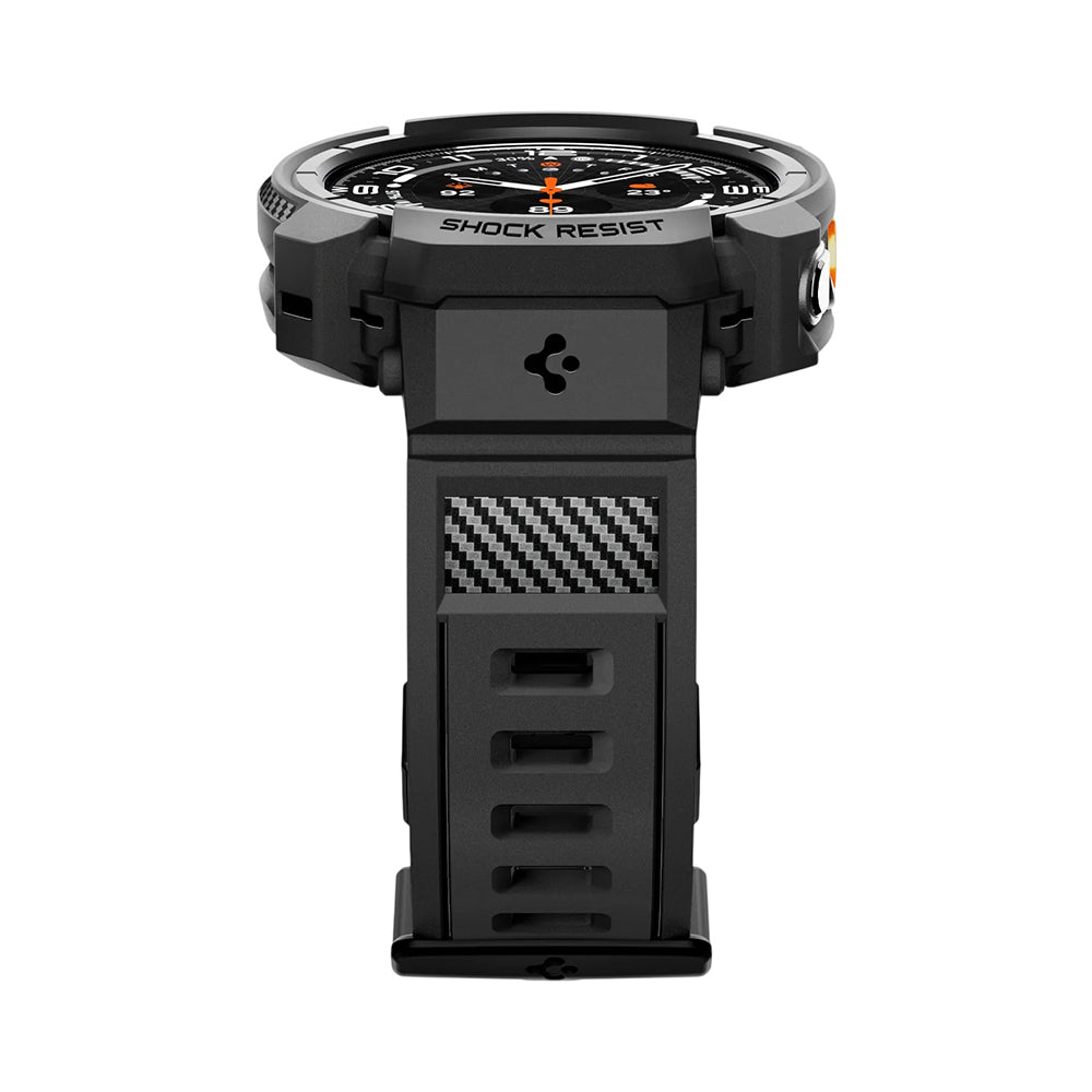 Husa pentru Samsung Galaxy Watch Ultra2, Spigen, Rugged Armor Pro, Neagra Mata ACS11612