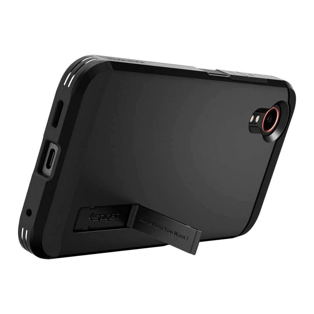 Husa pentru Samsung Galaxy Xcover7 G556, Spigen, Tough Armor, Neagra ACS07505