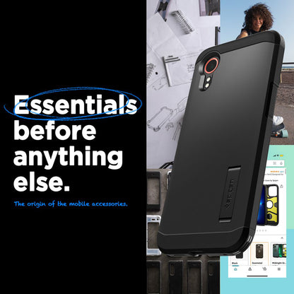 Husa pentru Samsung Galaxy Xcover7 G556, Spigen, Tough Armor, Neagra ACS07505