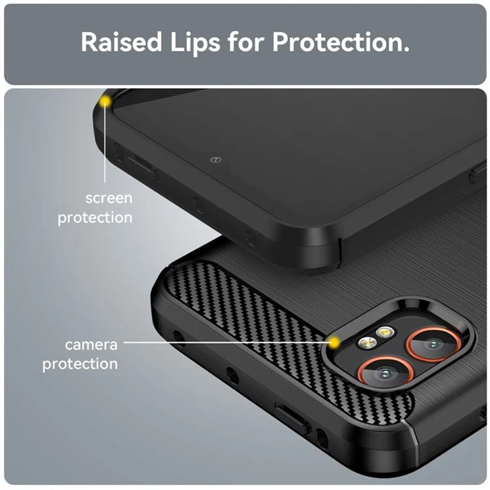 Husa pentru Samsung Galaxy XCover7 Pro, Techsuit, Carbon, Neagra