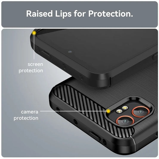 Husa pentru Samsung Galaxy XCover7 Pro, Techsuit, Carbon, Neagra