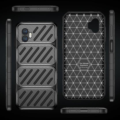 Husa pentru Samsung Galaxy XCover7 Pro, Techsuit, CarbonFiber, Neagra