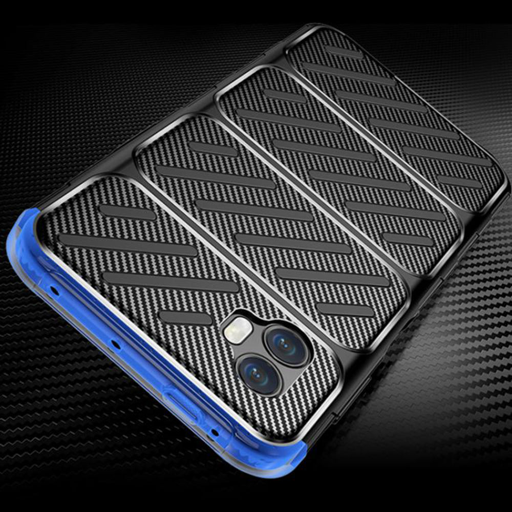 Husa pentru Samsung Galaxy XCover7 Pro, Techsuit, CarbonFiber, Neagra