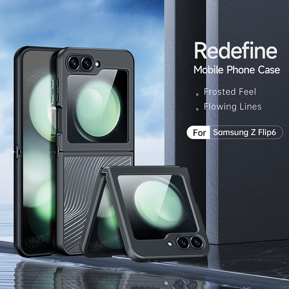 Husa pentru Samsung Galaxy Z Flip6 F741, DUX DUCIS, Aimo, Neagra