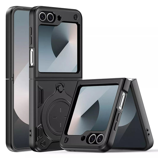 Husa pentru Samsung Galaxy Z Flip7 FE F761 / Z Flip6 F741, Techsuit, CamGuard Pro, Neagra