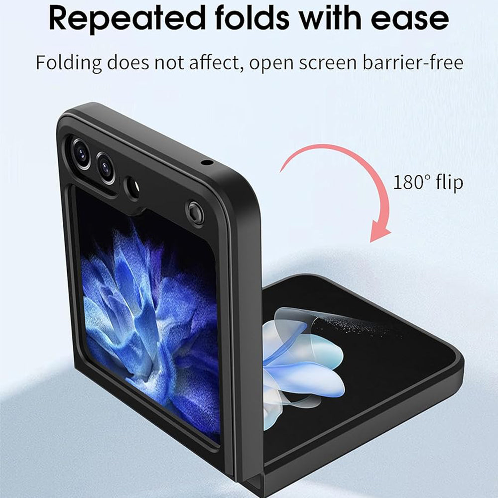 Husa pentru Samsung Galaxy Z Flip7 FE F761 / Z Flip6 F741, Techsuit, CamGuard Pro, Neagra