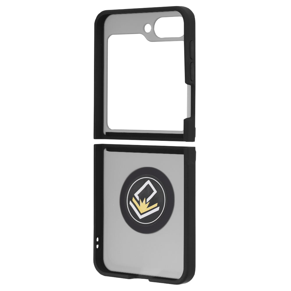 Husa pentru Samsung Galaxy Z Flip7 FE F761 / Z Flip6 F741, Techsuit, Glinth, Neagra