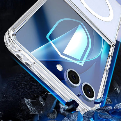 Husa MagSafe pentru Samsung Galaxy Z Flip7 F766, 3MK, Armor MagCase, Transparenta