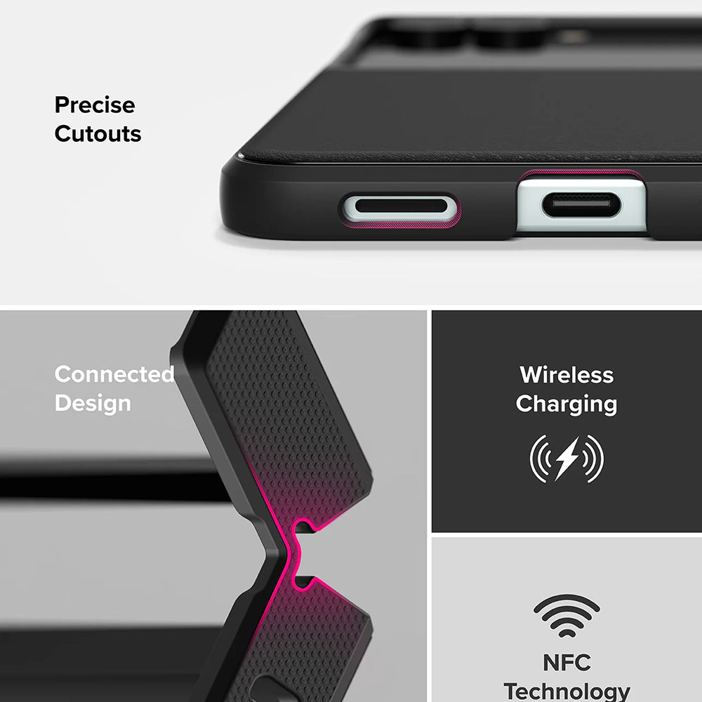 Husa pentru Samsung Galaxy Z Flip7 F766, Ringke, Onyx, Neagra