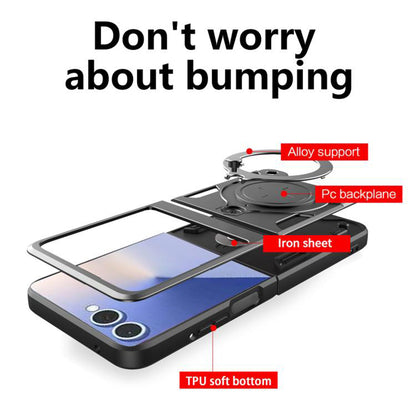 Husa pentru Samsung Galaxy Z Flip7 F766, Techsuit, CamGuard Pro, Albastra