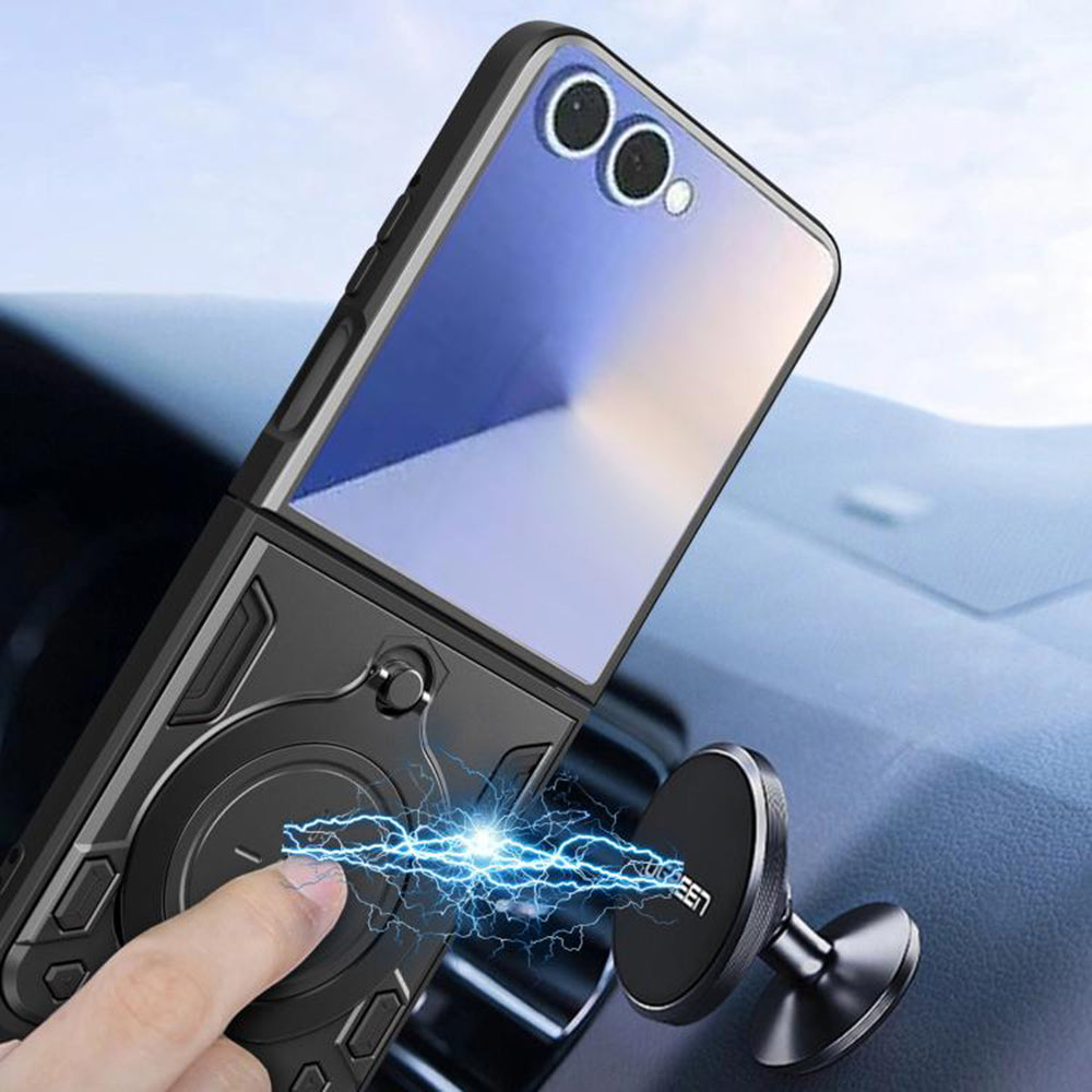 Husa pentru Samsung Galaxy Z Flip7 F766, Techsuit, CamGuard Pro, Mov