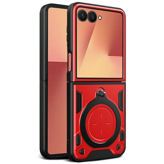Husa pentru Samsung Galaxy Z Flip7 F766, Techsuit, CamGuard Pro, Rosie