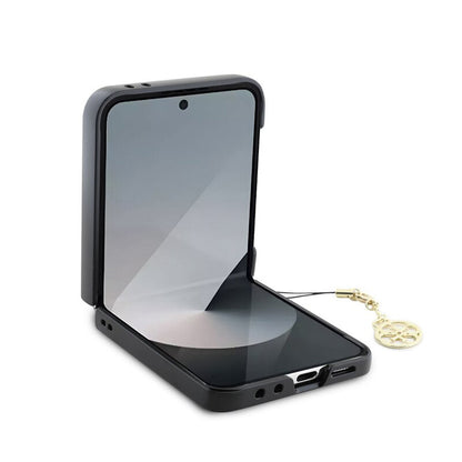 Husa pentru Samsung Galaxy Z Flip7 FE F761 / Z Flip6 F741, Guess, 4G Charm, Maro