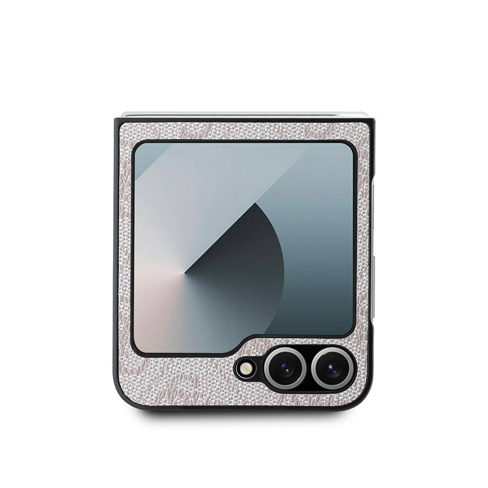 Husa pentru Samsung Galaxy Z Flip7 FE F761 / Z Flip6 F741, Guess, 4G Metal Logo, Roz