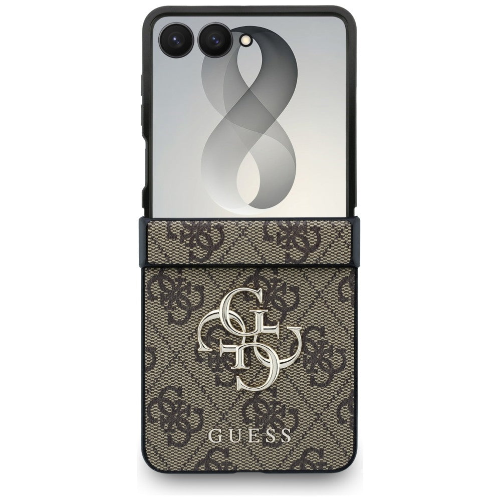Husa pentru Samsung Galaxy Z Flip8 F776, Guess, 4G Big Logo, Maro