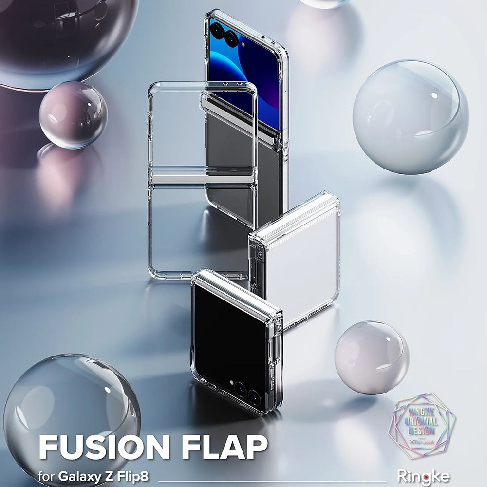 Husa pentru Samsung Galaxy Z Flip8 F776, Ringke, Fusion Flap, Transparenta