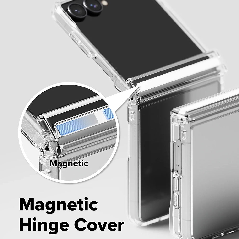 Husa pentru Samsung Galaxy Z Flip8 F776, Ringke, Fusion Flap, Transparenta