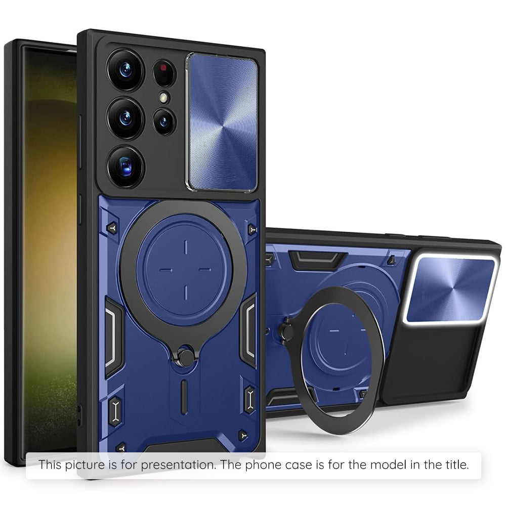 Husa pentru Samsung Galaxy Z Flip8 F776, Techsuit, CamGuard Pro, Albastra