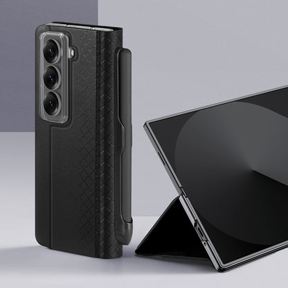Husa pentru Samsung Galaxy Z Fold Special, DUX DUCIS, Bril (with Pencil Holder), Neagra