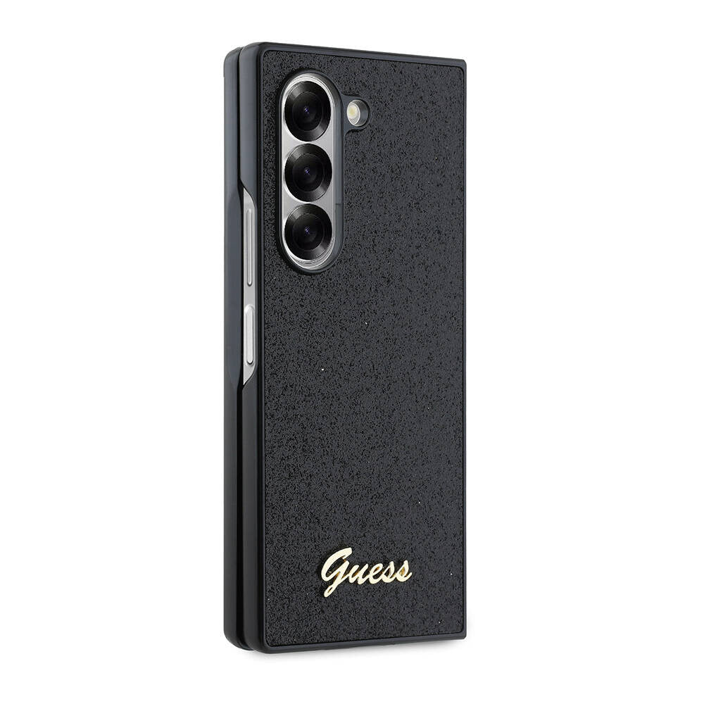 Husa pentru Samsung Galaxy Z Fold6 F956, Guess, Glitter Script, Neagra