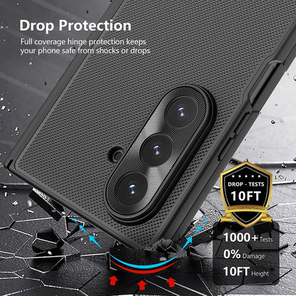 Husa pentru Samsung Galaxy Z Fold7 F966, Nillkin, Super Frosted Shield, Neagra