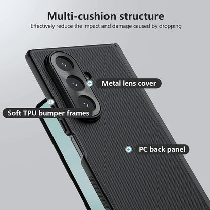 Husa pentru Samsung Galaxy Z Fold7 F966, Nillkin, Super Frosted Shield, Neagra