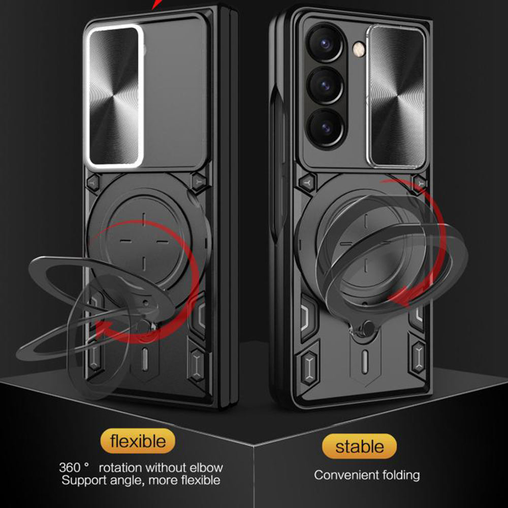 Husa pentru Samsung Galaxy Z Fold8 F971, Techsuit, CamGuard Pro, Albastra