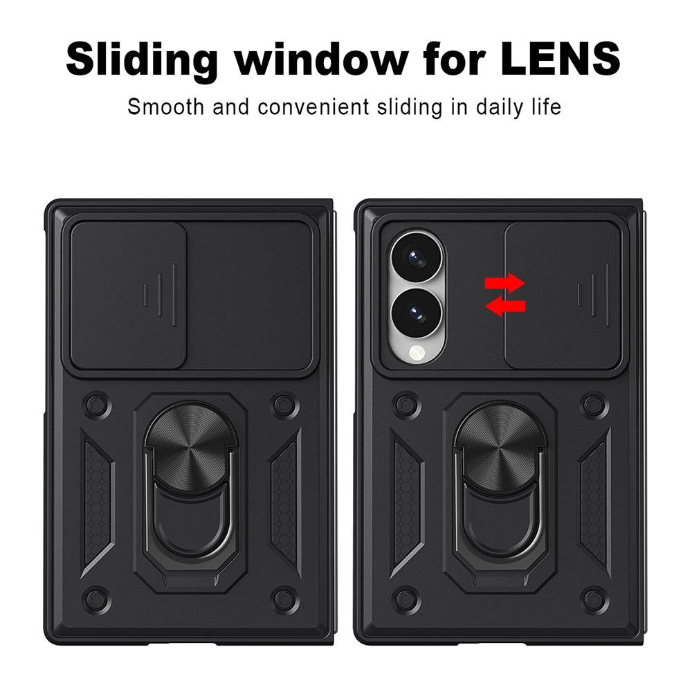 Husa pentru Samsung Galaxy Z Fold8 F971, Techsuit, CamShield, Roz Aurie